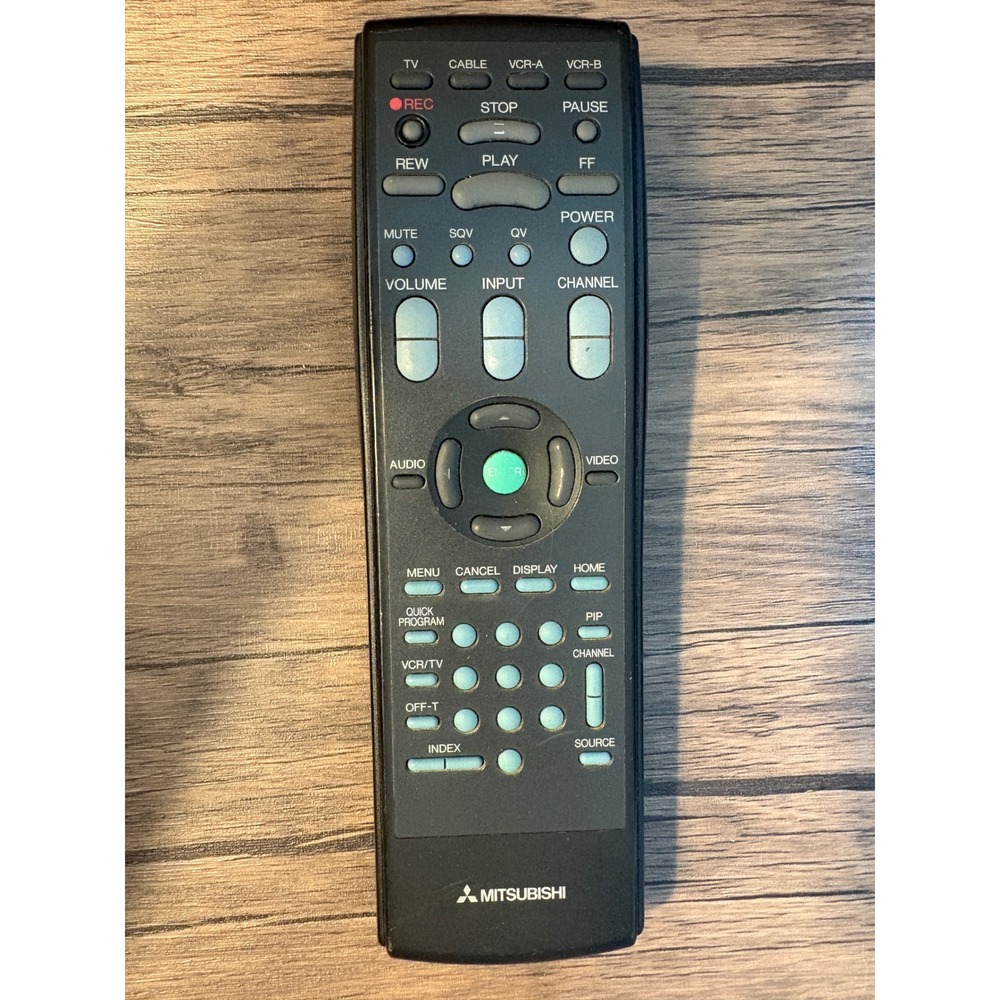 Mitsubishi 290P035A10 Remote Control TV Cable VCR-A VCR-B Black Made in Japan